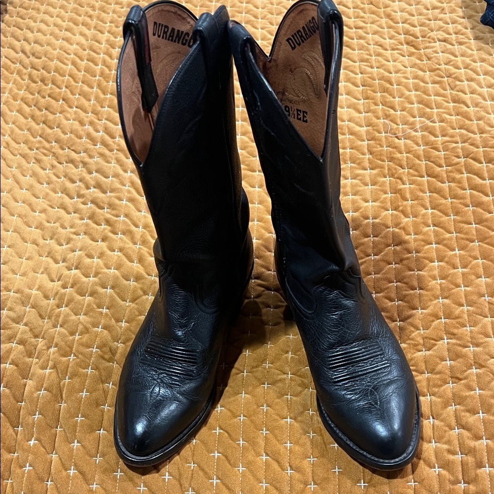 Durango Classic Black Cowboy Boots